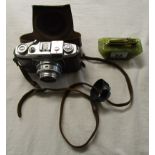 Old camera & onyx lighter