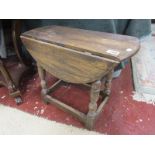 Small oak occasional table