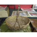 Basket woven from banana leaves