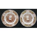 Pair of Royal Worcester cabinet plates