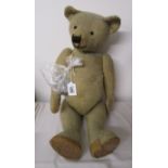 Early teddy bear - Circa 1920's with movable joints & original eyes in bag - Possibly early Steiff