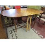 Norwegian rosewood double gateleg table