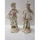 Continental lady & gent figures