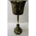 Brass tripod ice bucket