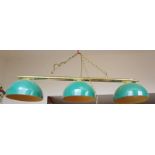 Snooker table triple light