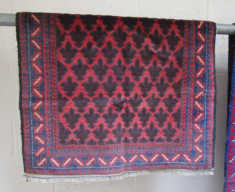 Old Baluchi rug - Approx 1.44m x .84m