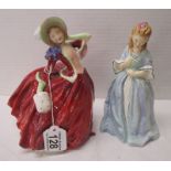 2 figurines to include Royal Doulton & F G Doughty, Royal Worcester