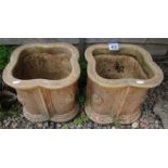 Pair of stone planters