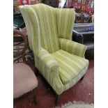 Wingback armchair