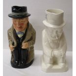 2 Winston Churchill Toby jugs to include Royal Doulton & Spode