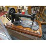 Cased Singer sewing machine