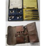 Cased cutlery & boot lacing kit