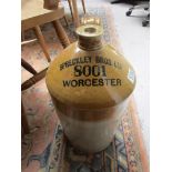 Large 'Spreckley Bros' Worcester stoneware flagon