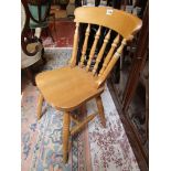 Set of 4 farmhouse style dining chairs