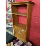 Arts & Crafts inlaid oak wall shelves