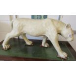 Large plaster study of big cat