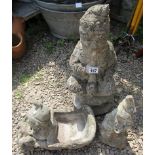 3 stone garden gnomes