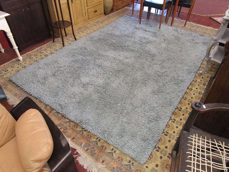 Thick blue rug by John Lewis