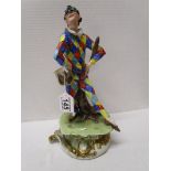 Jester figurine - Capodimonte - Signed