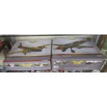 2 Corgi WWII - Attack by night die-cast model airplanes to include signatures from pilots & crew