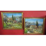 2 oil paintings signed N LeGuen