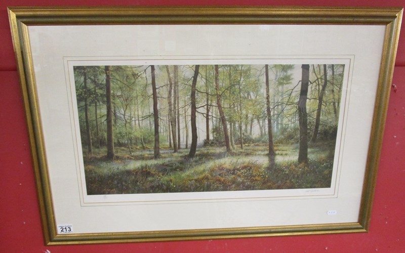 L/E signed print - Woodland scene by Neil Spilman