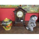 Mantle clock, ginger jar etc