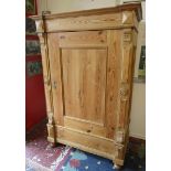 French pine armoire - H:175cm W: 115cm D: 62cm