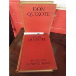 2 large books - Don Quixote, illustrated by Gustave Dor'e