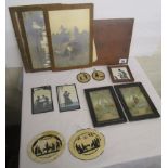 Collection of miniatures, silhouettes etc