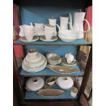 Collection of twin tone Poole pottery