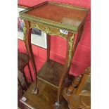 French ormolu & parquetry plant stand