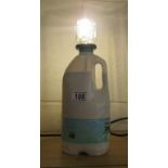 Novelty milk bottle lamp