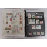 Stamps - Ceylon album and album pages from Jamaica, Barbados, India, Cape of Good hope etc - QV QEII