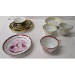 Collection of Victorian china to include 2 trios (1 Royal Worcester)