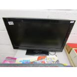 Small flat screen TV with DVD player