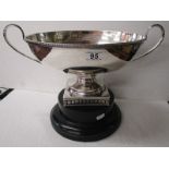 Large silver plate trophy