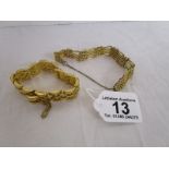 Gate bracelet with another (1 possibly gold)