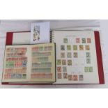 Stamps - Australia - 'Collecta' album, stock book and envelope to include Rue's etc