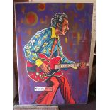 Large Chuck Berry picture painting