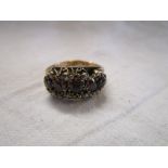 Antique almandine garnet and seed pearl child's ring