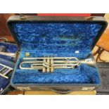 1920's cased trumpet