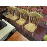 Set of 4 farmhouse style chairs