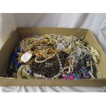 Large tray of costume jewellery