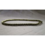 Gold black diamond tennis bracelet