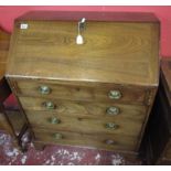 Georgian oak bureau