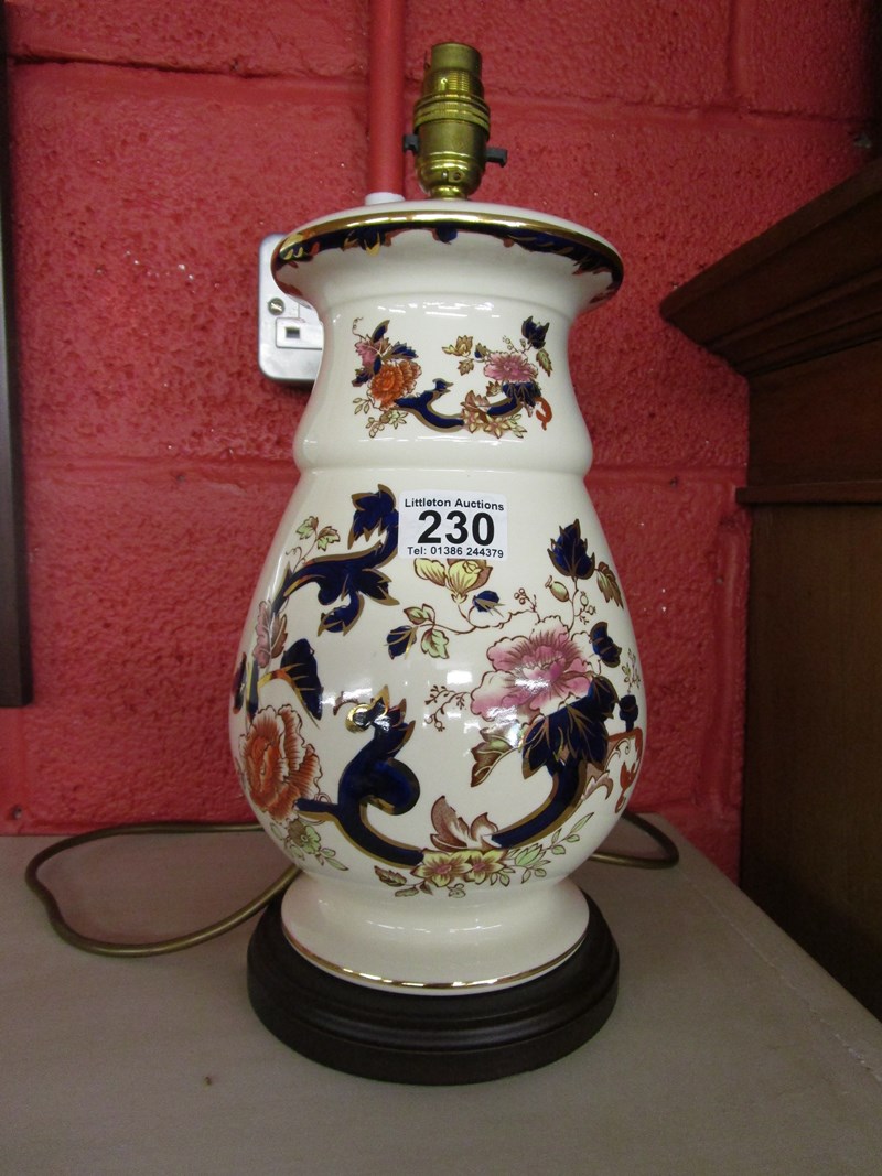 Masons Ironstone lamp