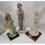 3 Continental figurines