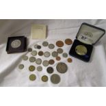 Collection of coins, medallion etc