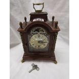 Walnut mantle clock